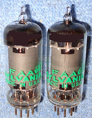 2 NOS Sylvania FAA 6BJ6A Vacuum Tubes – 1960’s Vintage RF Amplifier Pentodes