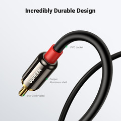 3.5mm to RCA Cable 6.6FT RCA Male to Aux Audio Adapter HiFi Sound Headphone J…