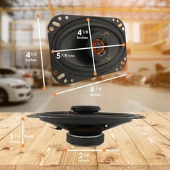 2x Audiobank 4X6″ 450 Watt Max Power 2-Way Car Audio Stereo Coaxial Speaker