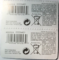 371 SONY 2PK 1.55V SILVER OXIDE (GREAT EXP 12/31) SR920SW SR69 FREE SHIPPING