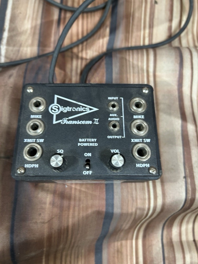 Sigtronics Transcom II (SPO-22 2 way) Portable Battery Powered Intercom I1