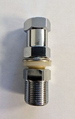 All Brass 3/8″x24 SO-239 Antenna Stud Mount w Dual Hex Nut – Bulk