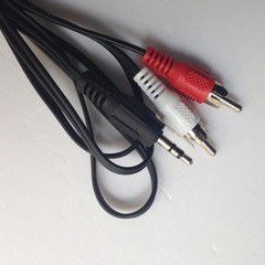 1m 3.5mm Jack Aux to 2 RCA Audio Video Cable Stereo Y Splitter Cable AV Adapter