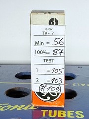 GE 5963 ECC82 12AU7 Five Star NOS NIB Tested Like NOS Balanced Tube