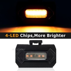x4 Amber LED Lamp Front Grill Light Kit.For Toyota Tacoma 20-23 TRD Raptor Style