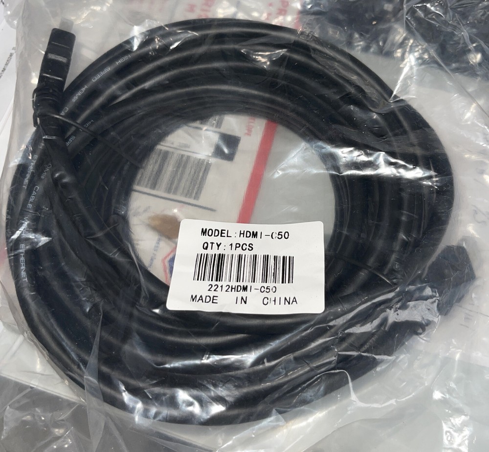 4K HIGH SPEED HDMI CABLE 2.0.Model:HDMI-C50(1PCS). New .