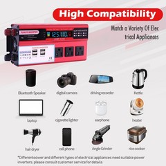 5000W Car Power Inverter DC 12V To AC 110V modified Sine Wave Solar Converter