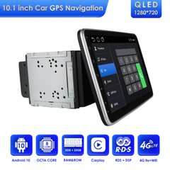Octa Core 10.1″ Rotatable Android 10 2Din Car Stereo Radio DSP WiFi GPS CarPlay