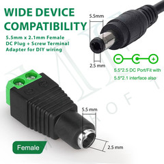 UL Listed AC DC 12V 5A Power Supply Adapter Transformer Charger LED Stripes CCTV