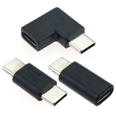 USB Type C Male Female Angle 90° Converter Adapter OTG Connector Extender Cable