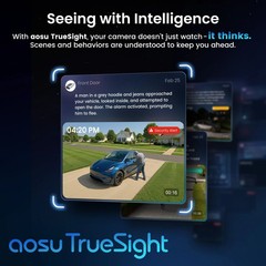 Aosu 4K UHD 8.0MP Wi-Fi Outdoor SolarCam P1 Max Security Camera