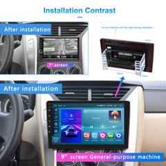 4G+64G Android 13.0 CarPlay Car Stereo Radio 10.1″ Double 2 Din GPS Navi +Camera