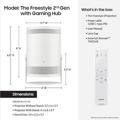 Samsung SP-LFF3CLAXXZA FREESTYLE PROJ 1080P IP 550 LU