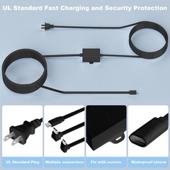 50Ft/15M Outdoor Power Adapter Compatible with Wyze Cam V4,Wyze Cam Pan V3/V2,Wy