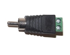 10x Phono Speaker Wire cable to Audio male RCA Connector Adapter Jack Plug