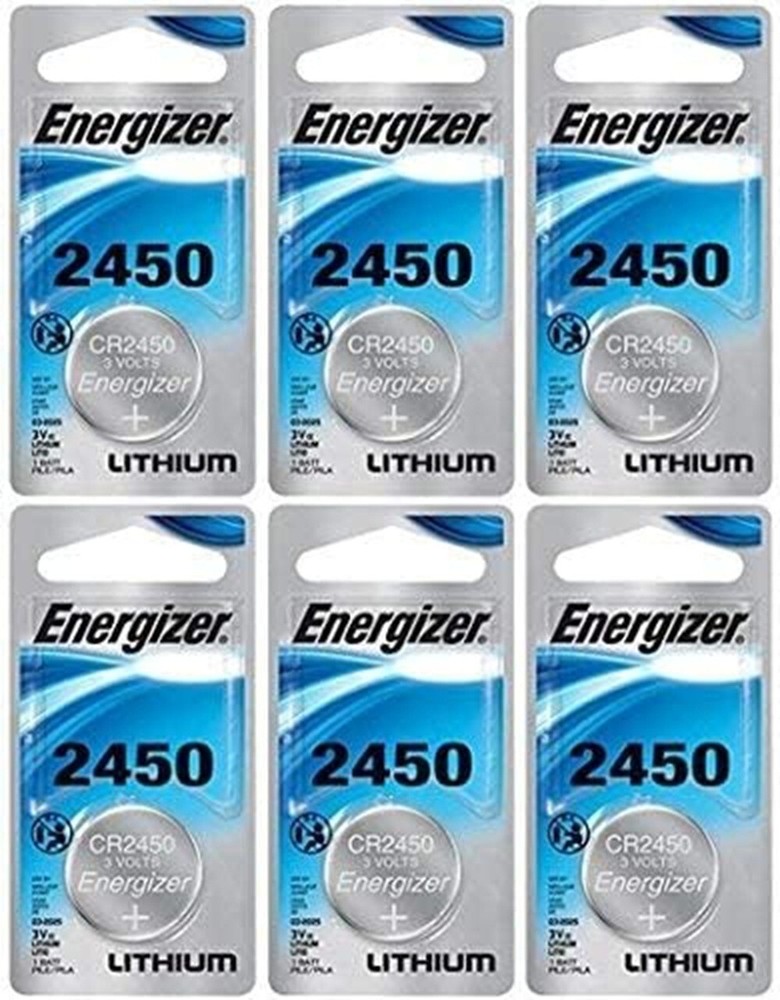 Six (6) Pcs Genuine Energizer CR2450 3V Lithium Coin Cell Battery EXP2033*