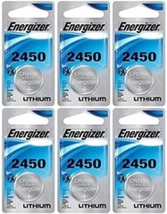 Six (6) Pcs Genuine Energizer CR2450 3V Lithium Coin Cell Battery EXP2033*