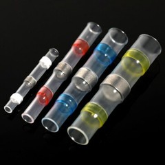 1000X Solder Seal Wire Connectors Butt Terminal Insulated Electrical Wire Splice