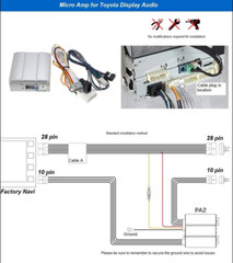 Beat-Sonic ENA-2T1 Plug and Play Encore Alpha Power Amplifier Kit Toyota Subaru
