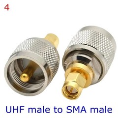 2/4PCS SMA Male Plug to UHF PL259 SO239 Female RF Connector Adapter Cable