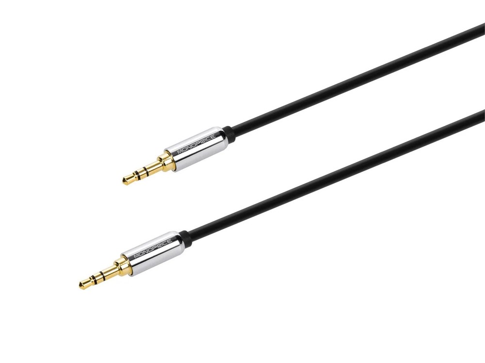 Monoprice 3ft Designed for Mobile 3.5mm Stereo Male to 3.5mm Stereo Male, Black