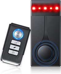 108dB Car Alarm System with Wireless Remote & Magnetic Mounting Design