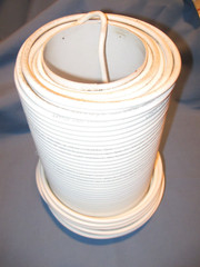 18 AWG Coaxial Cable 349 ft White PPC Perfect Flex 6 Ser. 3180662 CATV, CL2, CL3