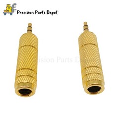 2X3.5mm Male to 6.5mm Female Plug Jack Stereo Headphone Audio Adapter Connector
