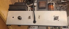 Vintage Home Brew Homemade HAM Radio Tube Type Transmitter, working.