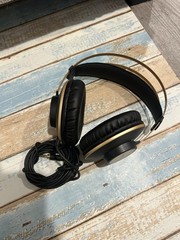 Genuine AKG K92 Over-Ear Closed-Back Monitor Studio Stereo Headphones Black/Gold