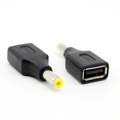 USB 2.0 A Female to DC 5.5 x 1.7mm Male Connector Charge Power Adapter Charging