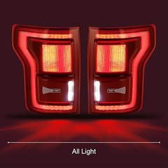LED Tail Lights Compatible With F150 F 17-20 Raptor Black Right Passenger Side