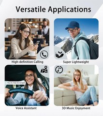AI Smart Glasses Bluetooth Call Audio Translation for Men and Women Work Glasses