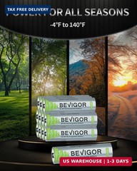 BEVIGOR Rechargeable AA Batteries, 12 Pack 1000mAh 1.2V NiMH 1300x Times High Ca