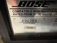 Bose 151 Indoor Outdoor Extreme Weather Proof Speakers Only!! Black Used !!