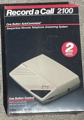 Record A Call Answering Machine System Auto 2120 New Old Stock