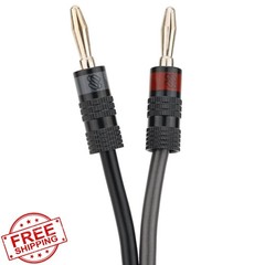 Sewell 15 Ft 12 AWG Speaker Wire Banana Plugs