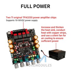 NEW 300W+300W+600W Bluetooth Power Amplifier Board 2.1CH Audio TPA3255 Module
