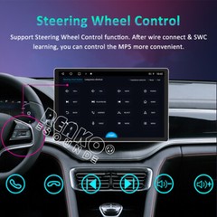 13.1”Android 8 CORE 6+128GB Car stereo Headunit DSP Carplay 2K QLED GPS FM 2DIN