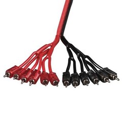 DS18 R2M12M Level 2 RCA 100% Copper OFC Y Connector 2 MALE to 12 MALE 1.5 FT