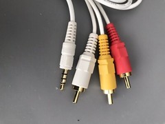 AUX Male 4 ft 3.5mm to 3 RCA AV Audio Video Male Adapter Cable USA SELLER