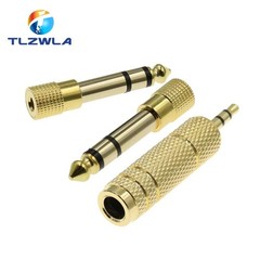 1p 6.3mm 1/4″ Male plug to 3.5mm 1/8″ Female Jack Stereo Headphone Audio Adapter