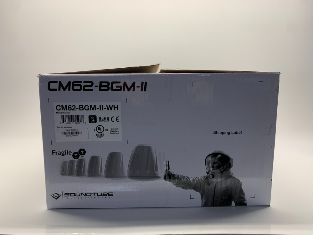 SoundTube CM62-BGM-II 6.5″ Coaxial In-Ceiling Speaker (White)