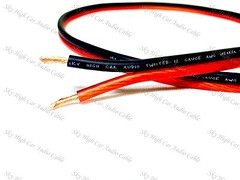 25′ feet OFC TRUE 12 Gauge AWG RED/BK Speaker Wire Car Home Audio ft GA
