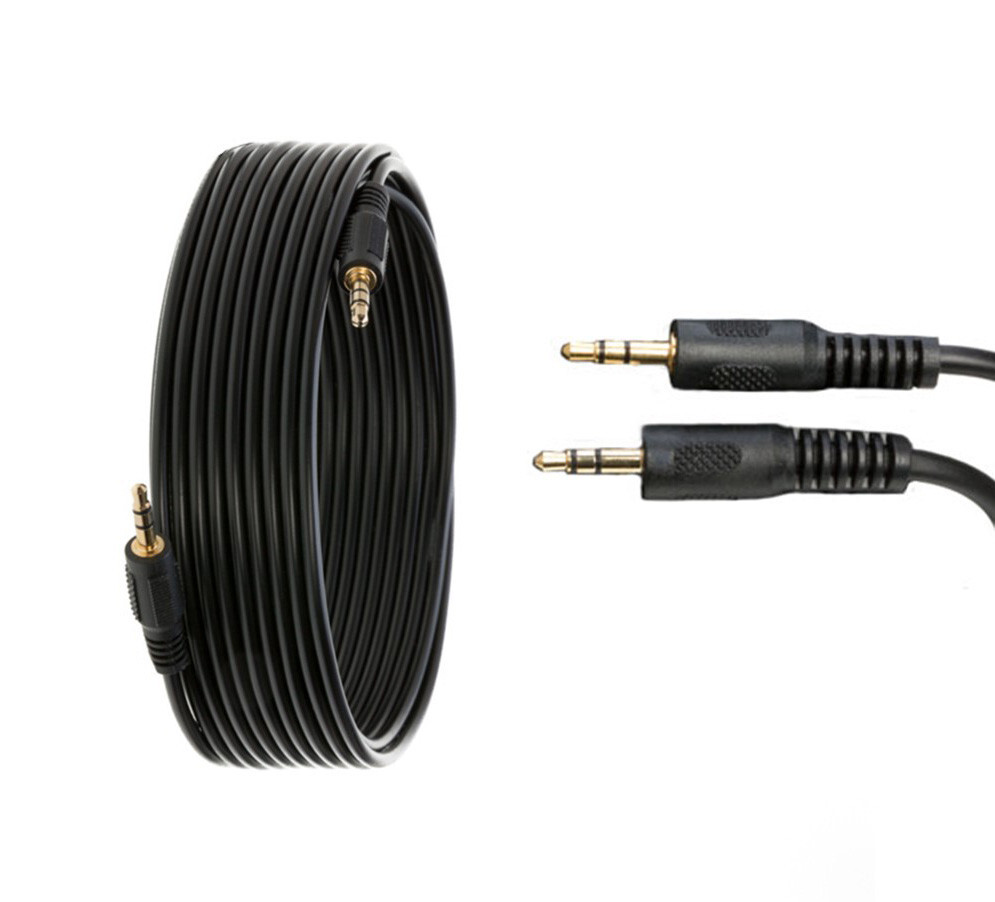 12Ft 3.5mm Audio Stereo Male to Male Cable Headphone Car iPad Stereo AUX Cord
