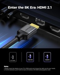 HDMI 2.1 Cable 20FT, [4K@240Hz 144Hz 120Hz, 8K@60Hz] 1440P Ultra High Speed H…