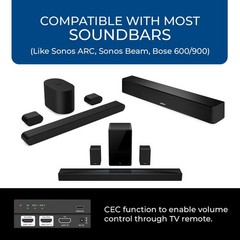 Orei Earc Audio 1 In 2 Out Arc/Earc Audio Dolby Atmos Dtsx Truehd Cec Volume