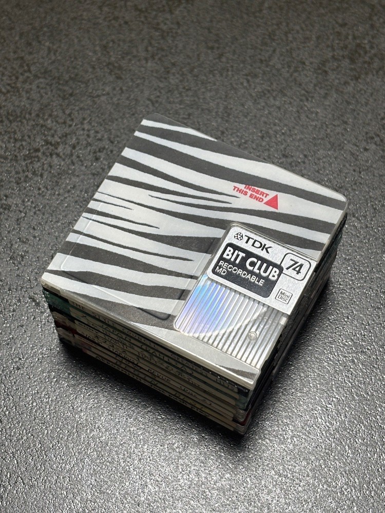 Used MD MiniDiscs Blank Bulk Lot 10/20/30 Sony TDK Maxell JVC AXIA With/No Case