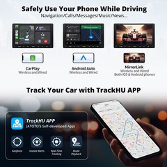 ATOTO A6 PL Android 4G+64G 7″ 2DIN Car Stereo GPS NAVI Radio AI Wireless CarPlay