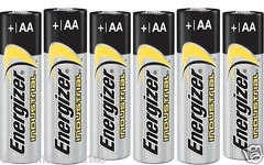 48 AA Energizer Industrial Alkaline EN91 Batteries With Free Battery Holder!